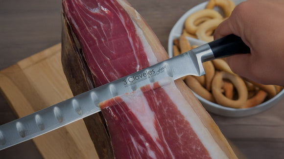 Cómo afilar cuchillo jamonero con chaira de forma sencilla